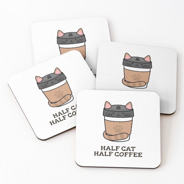 Item preview, Half Cat Half Coffee designed and sold by AmazingViews.