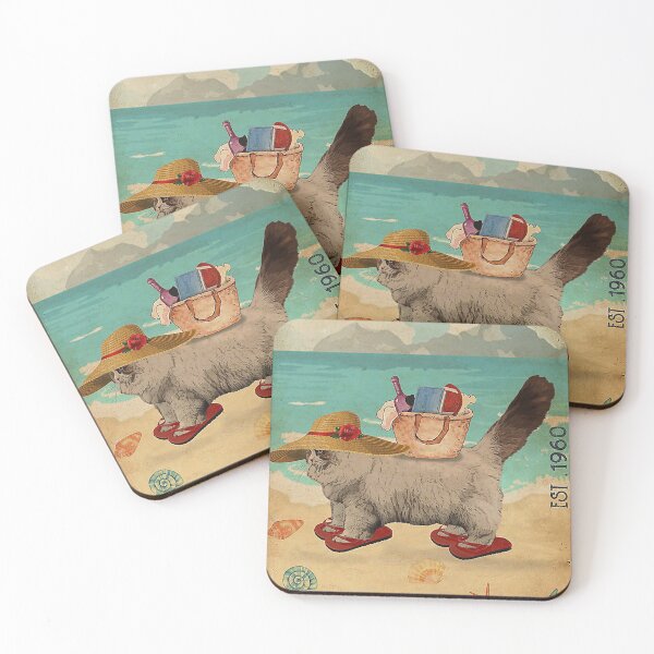 Item preview, Beach Life Sandy Toes Ragdoll Cat Gift designed and sold by Douglafa.