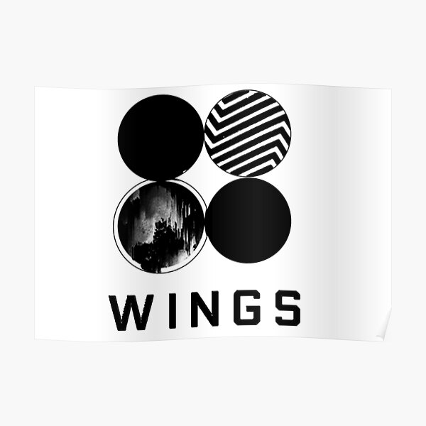 "wings Album (BTS)" Poster for Sale by Aliibm Redbubble