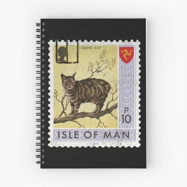 Item preview, Manx Cat Isle Of Man Postage Stamp Yellow designed and sold by curledup-cat.