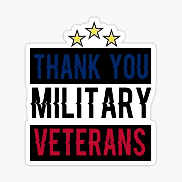 happy veterans day Thank you Military Veterans, gift idea for veterans day, holiday national and international day,11 November Sticker