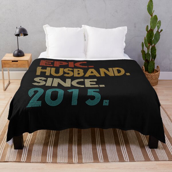 Item preview, 6th Wedding Anniversary Gift Him - Epic Husband Since 2015 designed and sold by wavatipton.