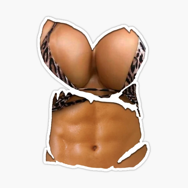 Womens Fake Six Pack Abs Bikini Body Fake Big Boobs T Shirt