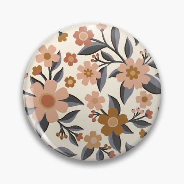 Artikelvorschau, Erdiges volkstümliches Blumenmuster entworfen und verkauft von BexMorleyArt.