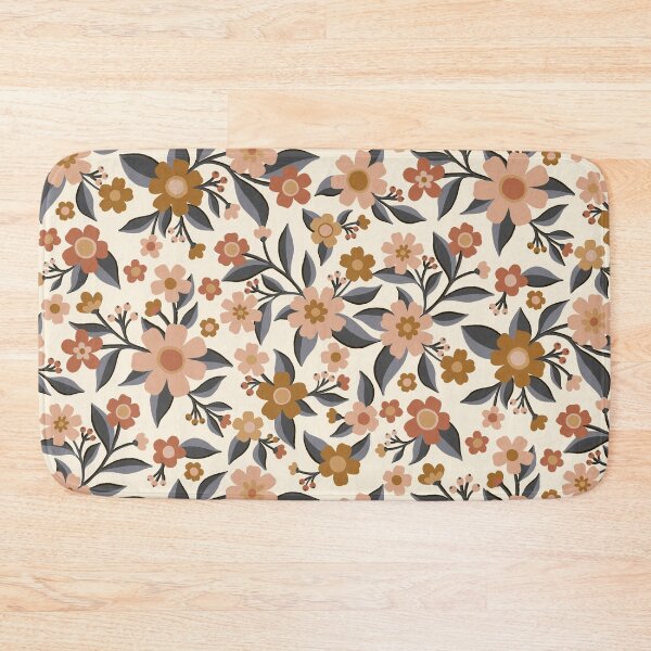 Item preview, Earthy Folky Floral Pattern  designed and sold by BexMorleyArt.