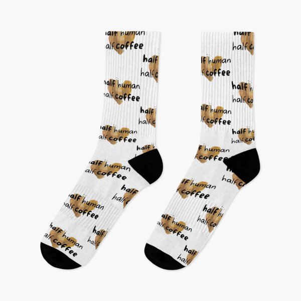 Item preview, Half Human Half Coffee- Funny Design designed and sold by Vibing-Right.
