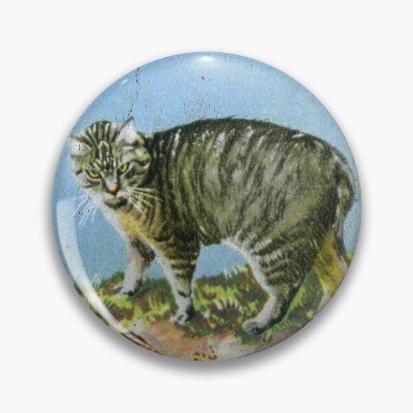 Item preview, Manx Cat Isle Of Man Postage Stamp Blue designed and sold by curledup-cat.