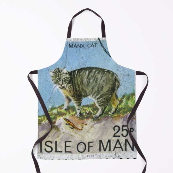 Item preview, Manx Cat Isle Of Man Postage Stamp Blue designed and sold by curledup-cat.