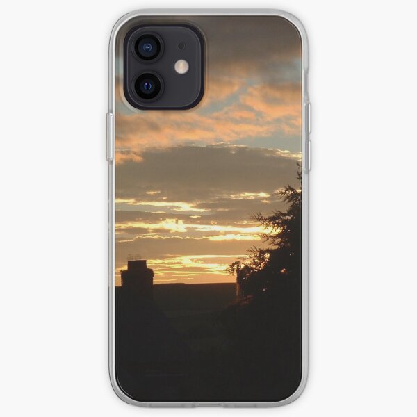Sunset Over Houses iPhone Soft Case