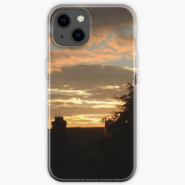 Sunset Over Houses iPhone Soft Case