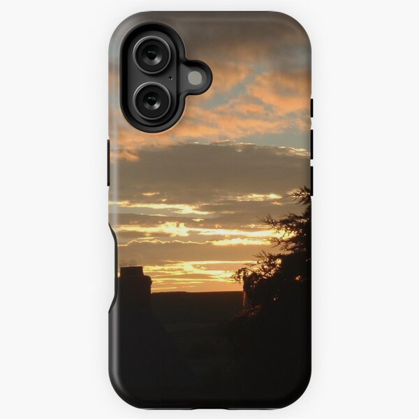 Sunset Over Houses iPhone Tough Case