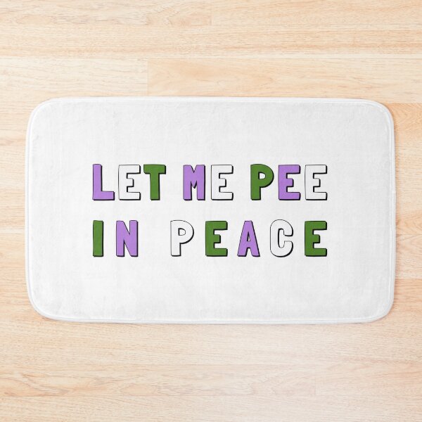 Item preview, Let Me Pee In Peace - Genderqueer Flag designed and sold by myqueercloset.