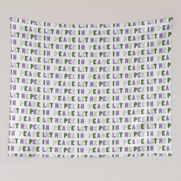 Item preview, Let Me Pee In Peace - Genderqueer Flag designed and sold by myqueercloset.