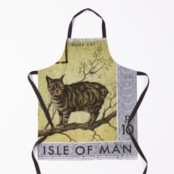 Item preview, Manx Cat Isle Of Man Postage Stamp Yellow designed and sold by curledup-cat.