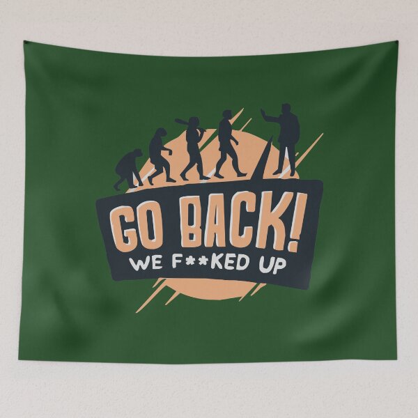 Item preview, Go Back! designed and sold by thesircurly.