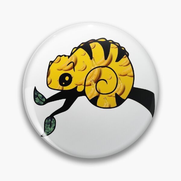 Item preview, Banana Chameleon on Treebranch designed and sold by BuzzySpaceBee.