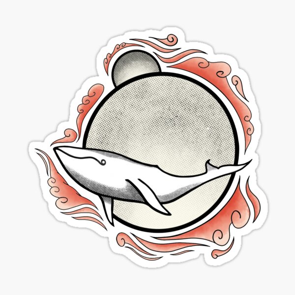 Flying whales Sticker