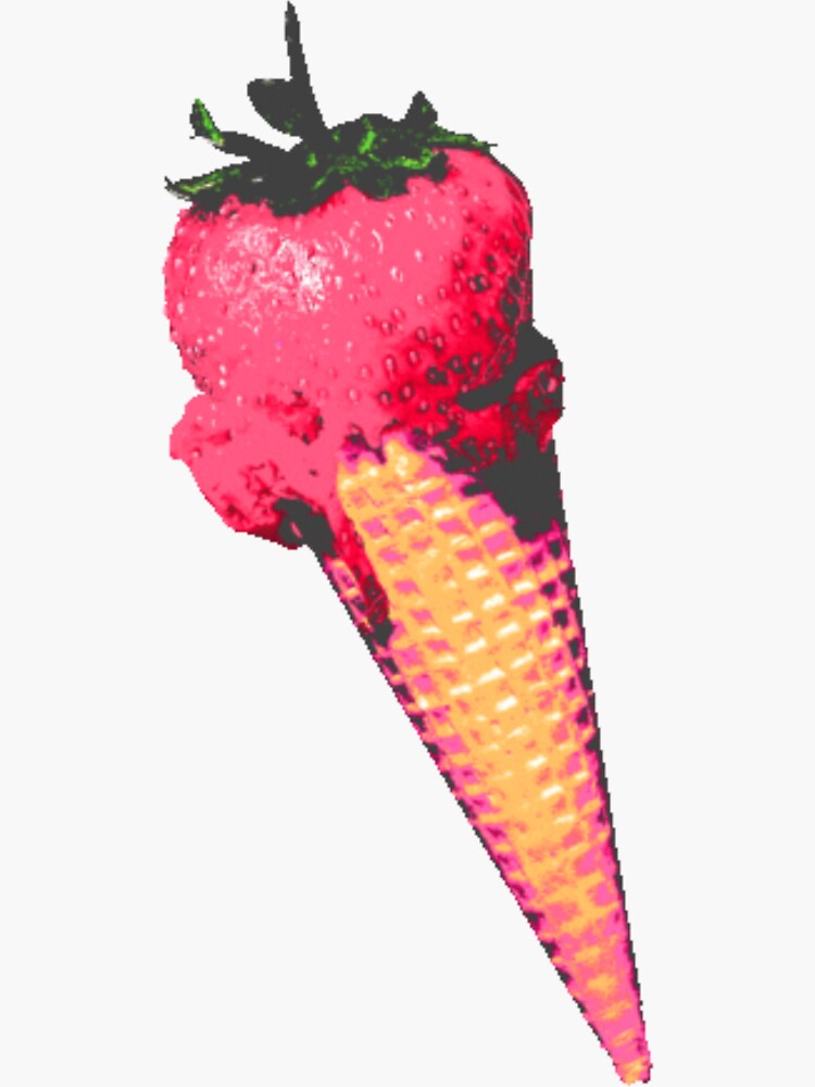 "Olivia Rodrigo Deja Vu Strawberry Ice Cream Sour" Sticker for Sale by