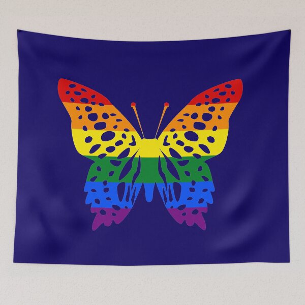 Item preview, Pride Rainbow butterfly  designed and sold by Monkey204.