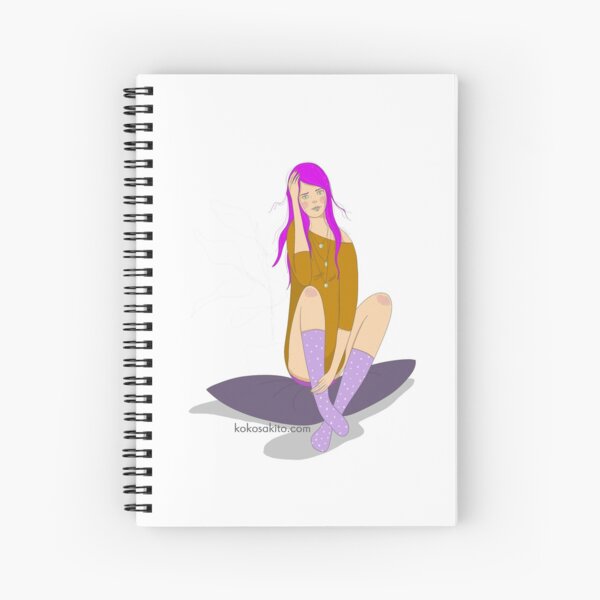 Sentada en mi cojín Cuaderno de espiral