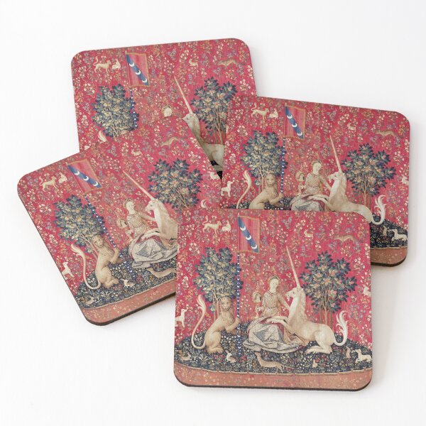 Item preview, Lady and Unicorn Medieval Tapestry Five Senses - Sight designed and sold by VintageArchive.