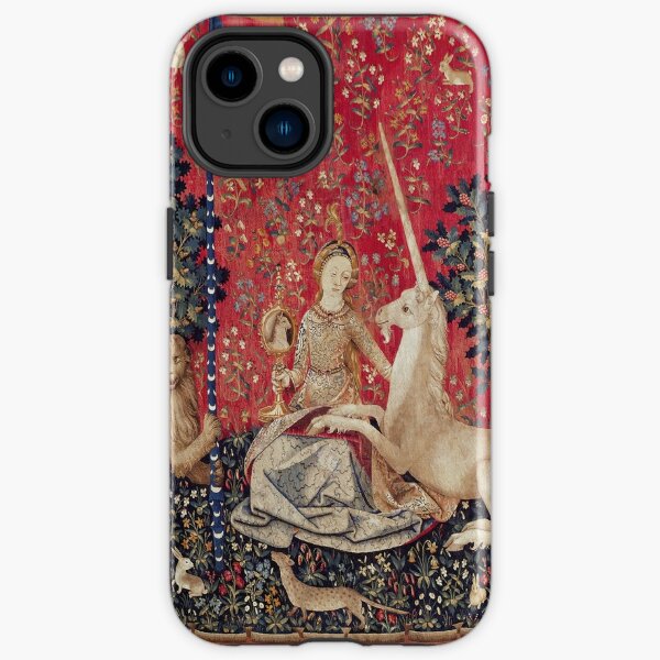 Lady and Unicorn Medieval Tapestry Five Senses Sight