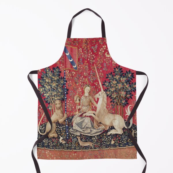 Item preview, Lady and Unicorn Medieval Tapestry Five Senses - Sight designed and sold by VintageArchive.