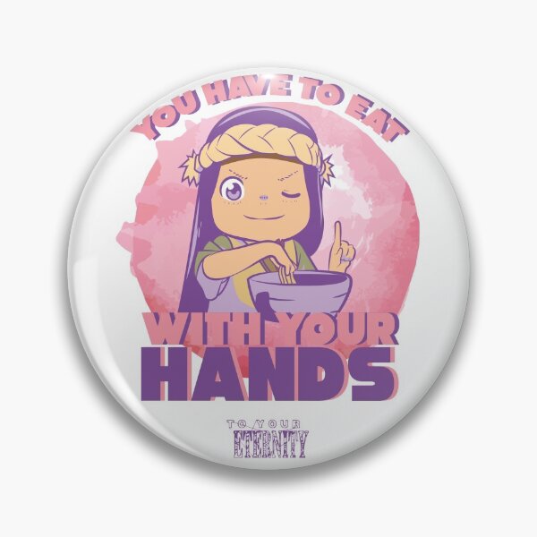 Item preview, TO YOUR ETERNITY: EAT WITH YOUR HANDS (WHITE) designed and sold by FunGangStore.