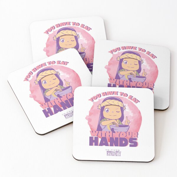 Item preview, TO YOUR ETERNITY: EAT WITH YOUR HANDS (WHITE) designed and sold by FunGangStore.