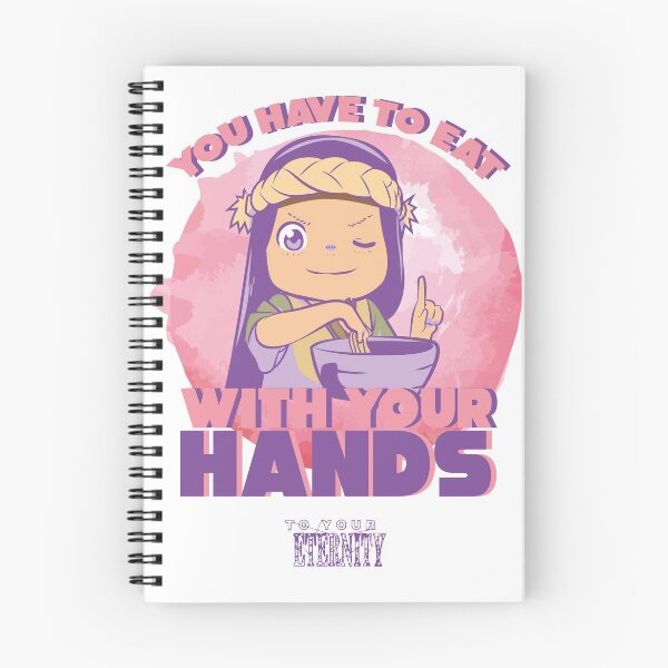 Item preview, TO YOUR ETERNITY: EAT WITH YOUR HANDS (WHITE) designed and sold by FunGangStore.