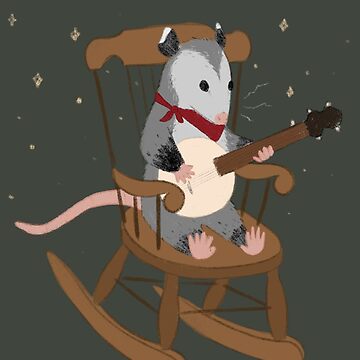 Artwork thumbnail, Banjo Porch Possum by InkAndSwords