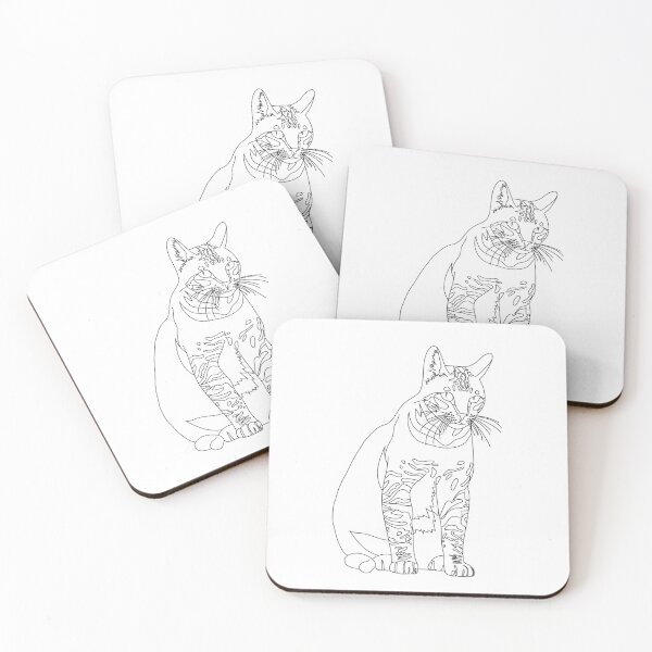 Item preview, Line Art Cat designed and sold by KsbAesthetics.