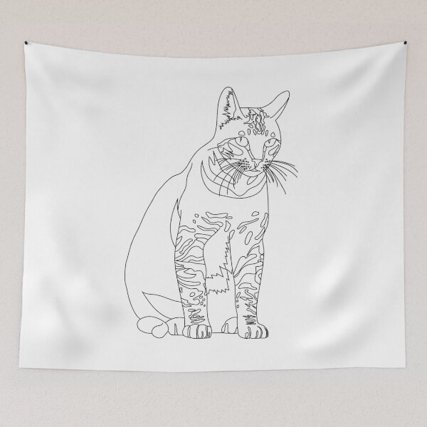 Item preview, Line Art Cat designed and sold by KsbAesthetics.