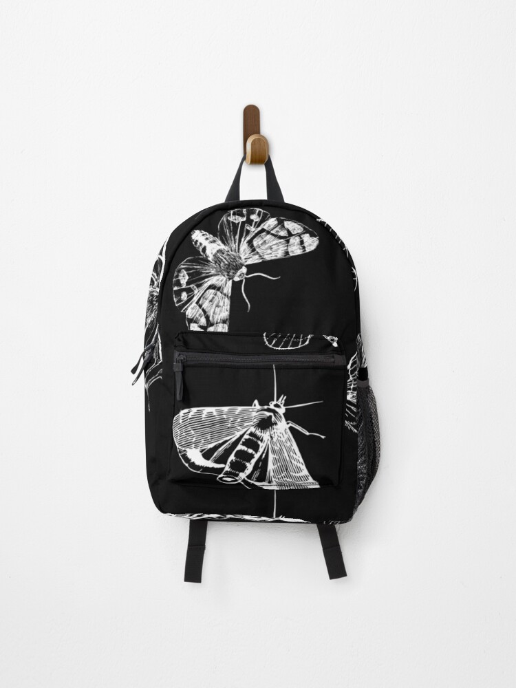 Thumbnail 1 of 3, Backpack, Moth Pattern designed and sold by Veriepear.
