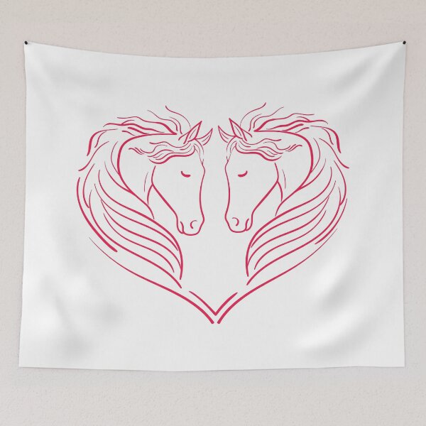Item preview, Heart of Horses pink designed and sold by Demirake.