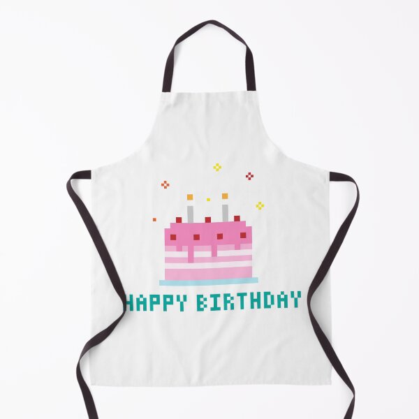 Item preview, Happy Birthday cake in pixel art designed and sold by Jsulee.