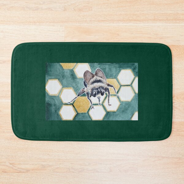Item preview, Bee on golden honeycombs designed and sold by Sanguinik.