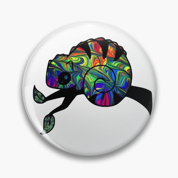 Item preview, Rainbow Chameleon on Treebranch designed and sold by BuzzySpaceBee.