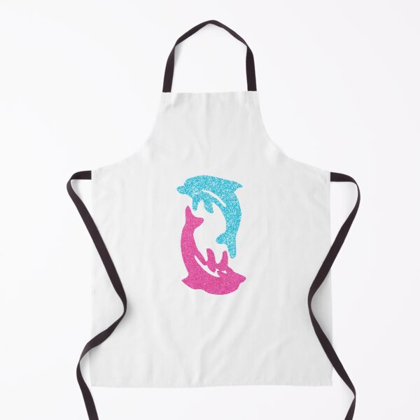 Item preview, Pink & Blue Glitter Dolphins designed and sold by evaschilling.