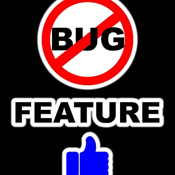 Artwork thumbnail, Not a Bug, Feature, Software Bugs, Software Testing, Software Engineer, Computer Science, Programming Humor, Dark by Max-Wear