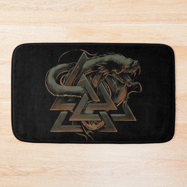 Item preview, Viking Valknut Jormungandr Norse Pagan Mythology Serpent Snake  designed and sold by BluePagan.