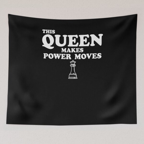 Item preview, This Queen Makes Power Moves Vintage Strategy Funny Chess Player designed and sold by ChromanautMerch.