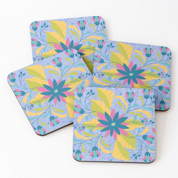 Item preview, Flowers and Butterflies Fabric Textured Effect 1960s Vibes Boho Aesthetics [#211] designed and sold by AfriStyleUK.