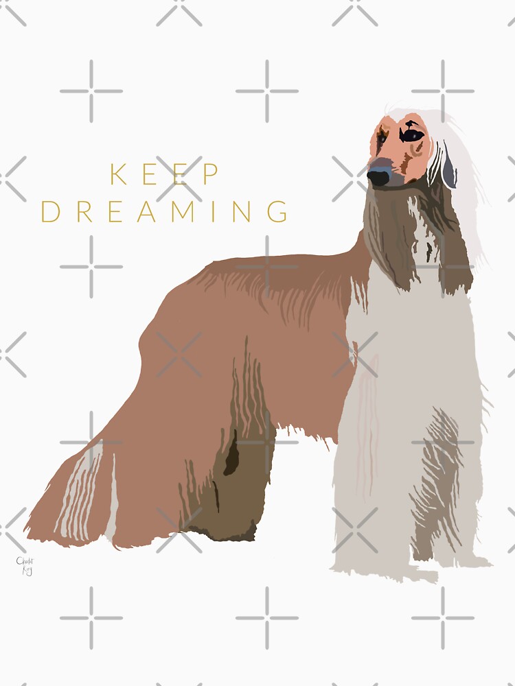 Thumbnail 7 of 7, Classic T-Shirt, Afghan Hound Art designed and sold by LovelyDayArt.