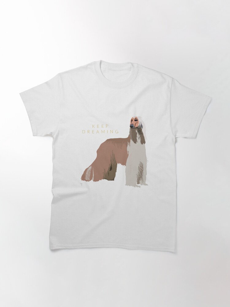Thumbnail 3 of 7, Classic T-Shirt, Afghan Hound Art designed and sold by LovelyDayArt.