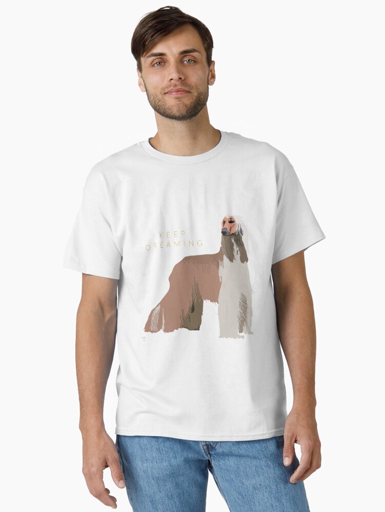 Thumbnail 2 of 7, Classic T-Shirt, Afghan Hound Art designed and sold by LovelyDayArt.