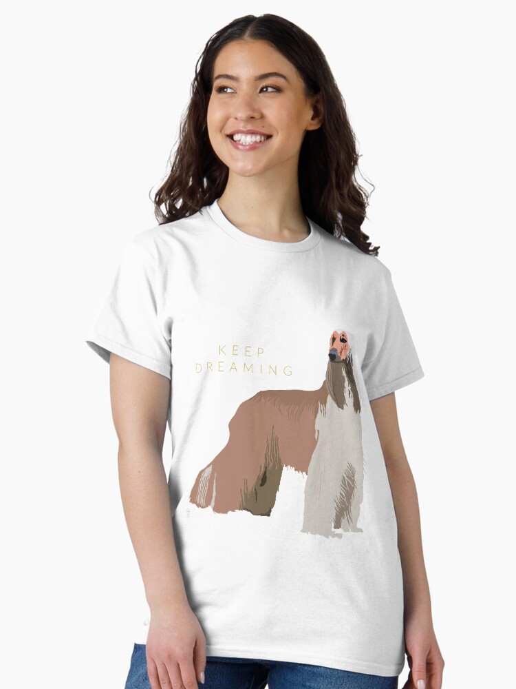 Thumbnail 1 of 7, Classic T-Shirt, Afghan Hound Art designed and sold by LovelyDayArt.