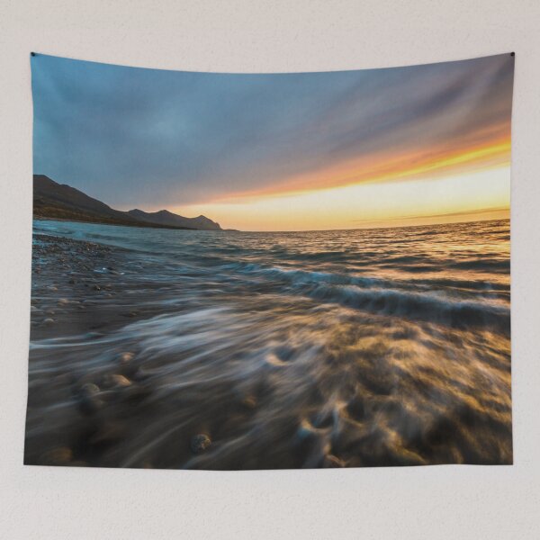 Item preview, Sunset from Aberdesach beach designed and sold by LluniauDafyddEm.