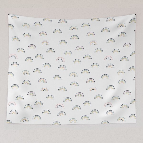 Item preview, Colorful Boho Rainbow Pattern designed and sold by Woggy-Doodles-.
