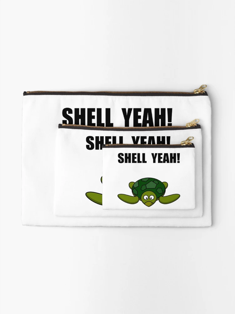 Thumbnail 2 of 4, Zipper Pouch, Shell Yeah Turtle designed and sold by TheBestStore.